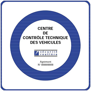 Panneau Centre Contrôle Technique Agréé