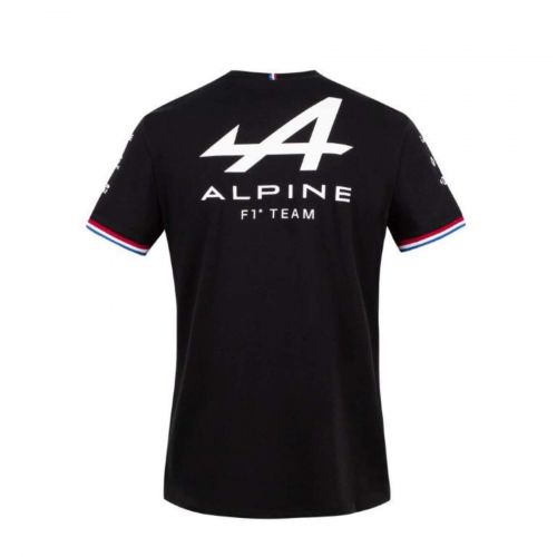 T-shirt noir ALPINE F1 Team 2021 Coton Homme