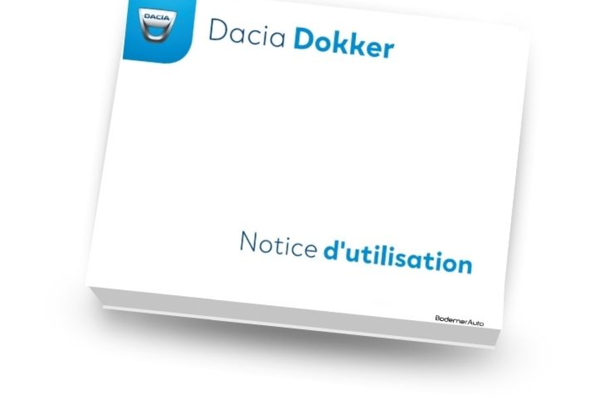 Notice d'utilisation - Dacia DOKKER Dacia