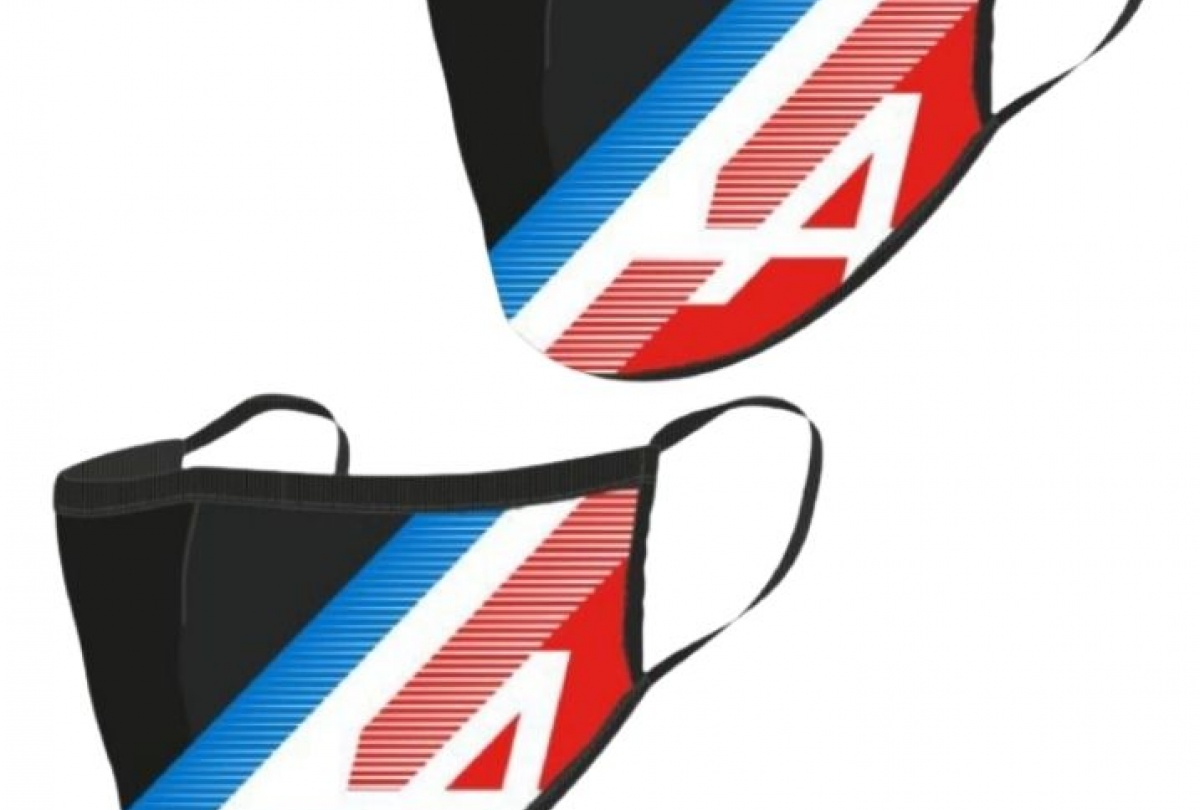 Masque Textile Officiel Alpine F1 Team 2021 LOT de 2 Alpine