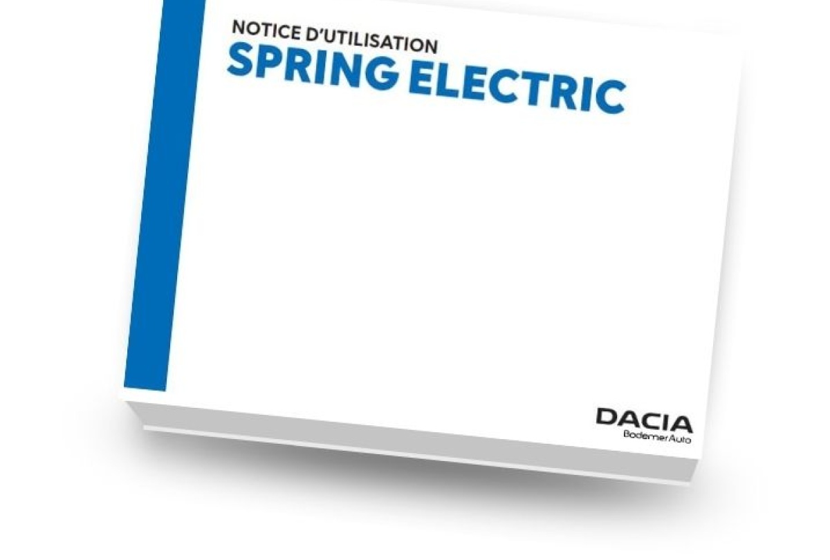 Notice d'utilisation - Dacia SPRING Dacia