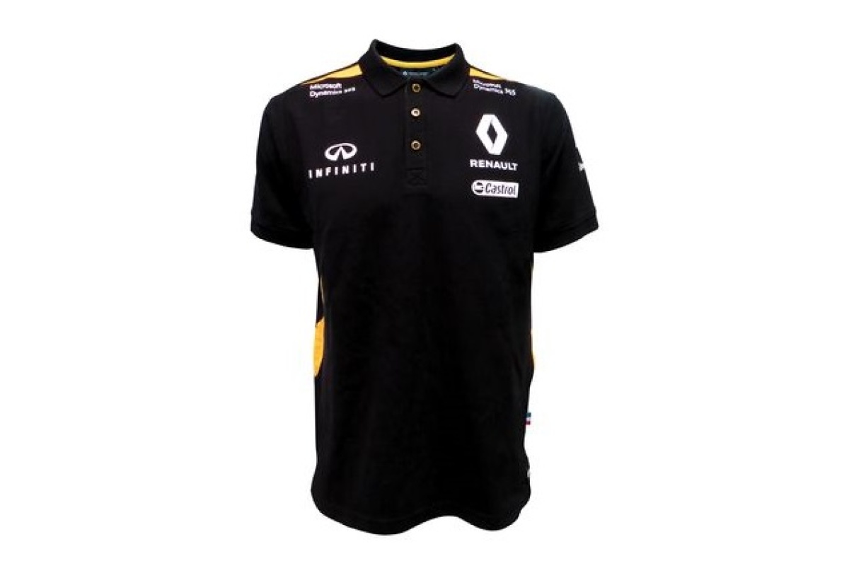 chemise manches longues RENAULT SPORT FORMULA ONE TEAM REPLICA F1 taille M neuf